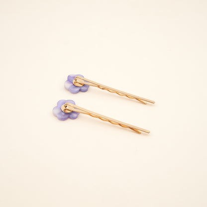 Pansies Bobby Pins