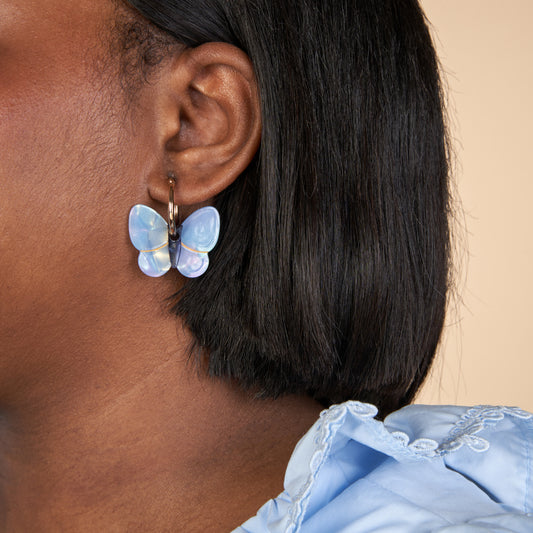 Boucles d'oreilles Papillon Lavande
