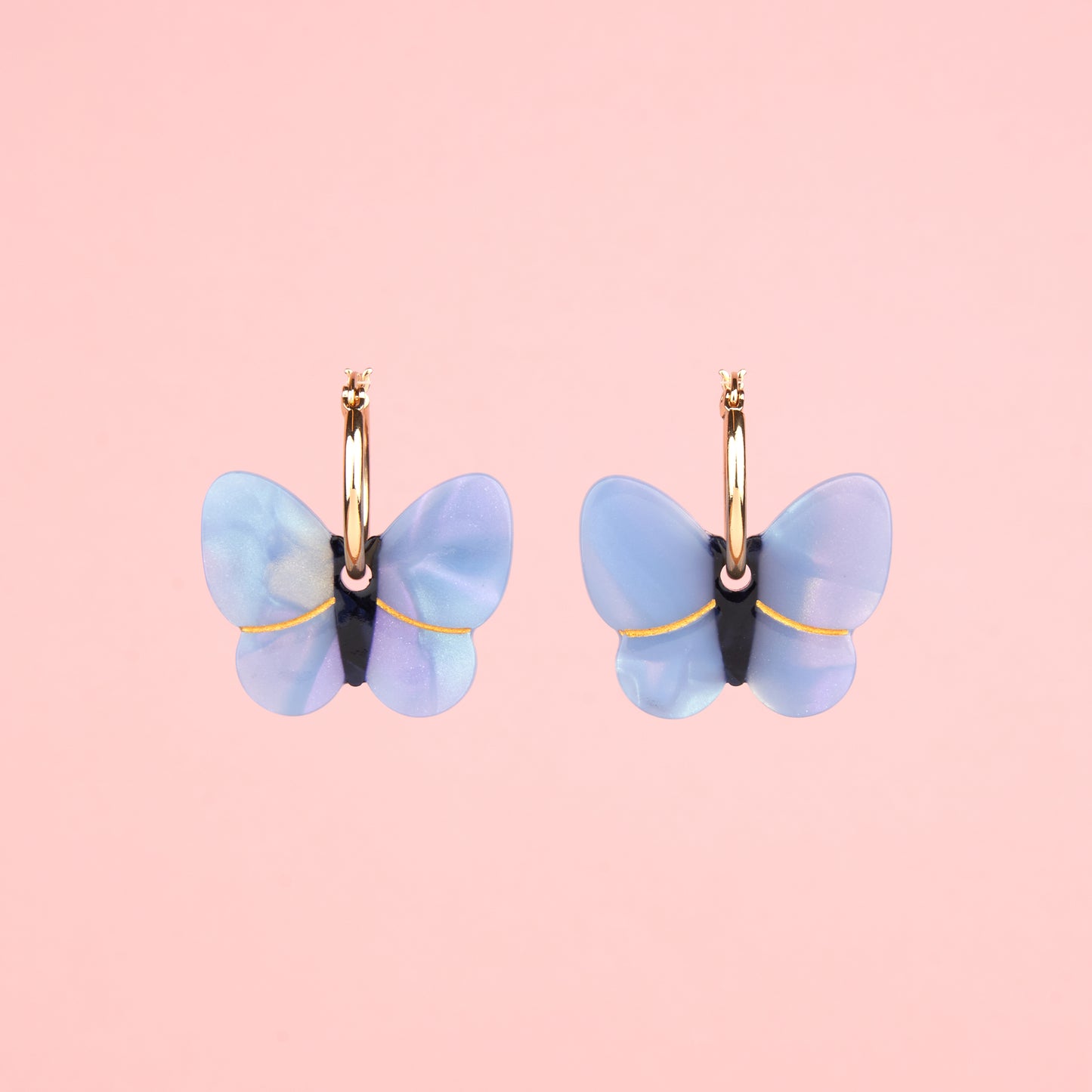 Boucles d'oreilles Papillon Lavande