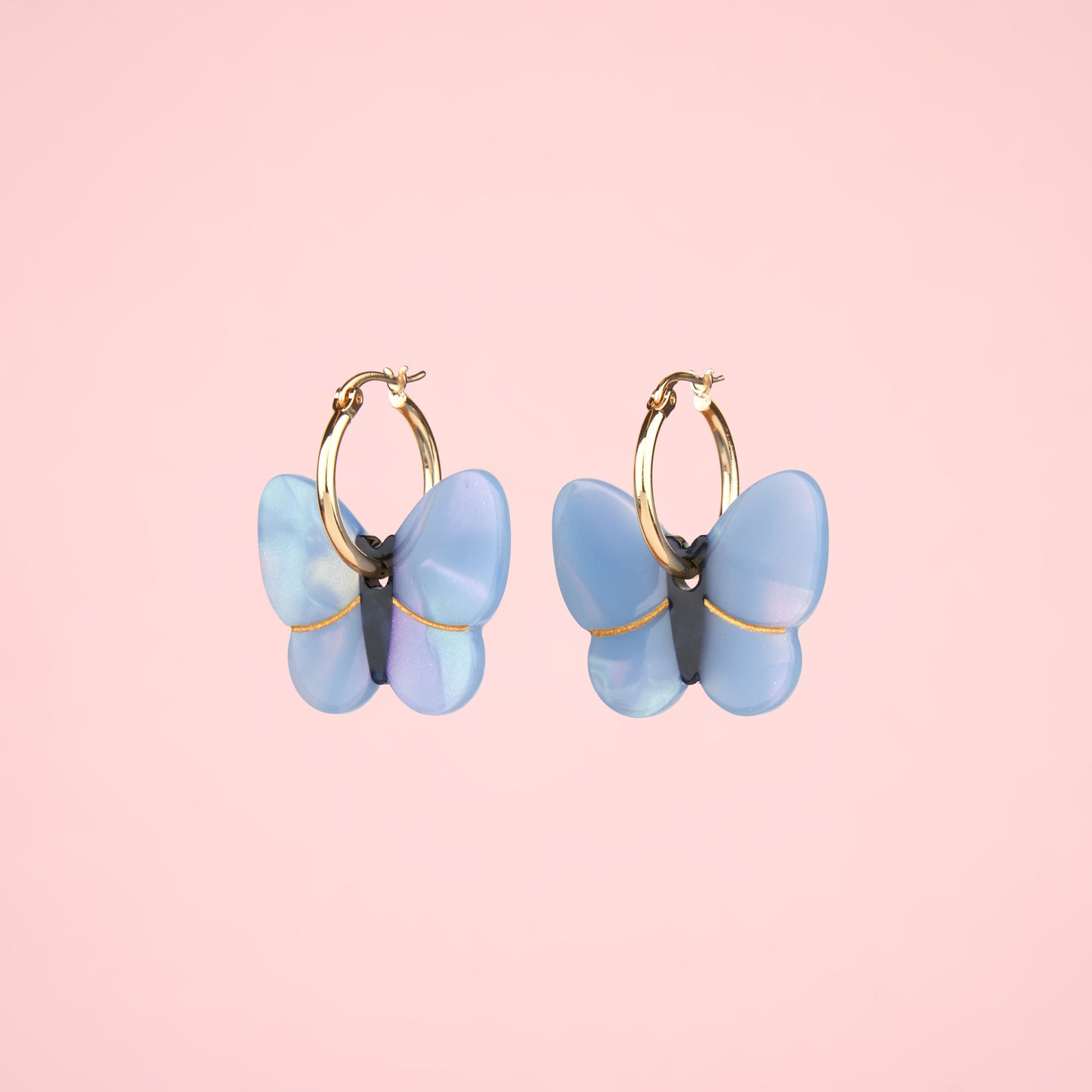 Boucles d'oreilles Papillon Lavande