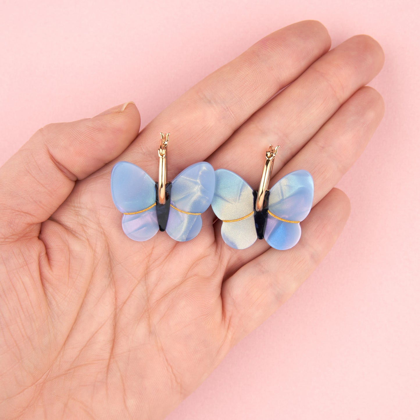 Boucles d'oreilles Papillon Lavande