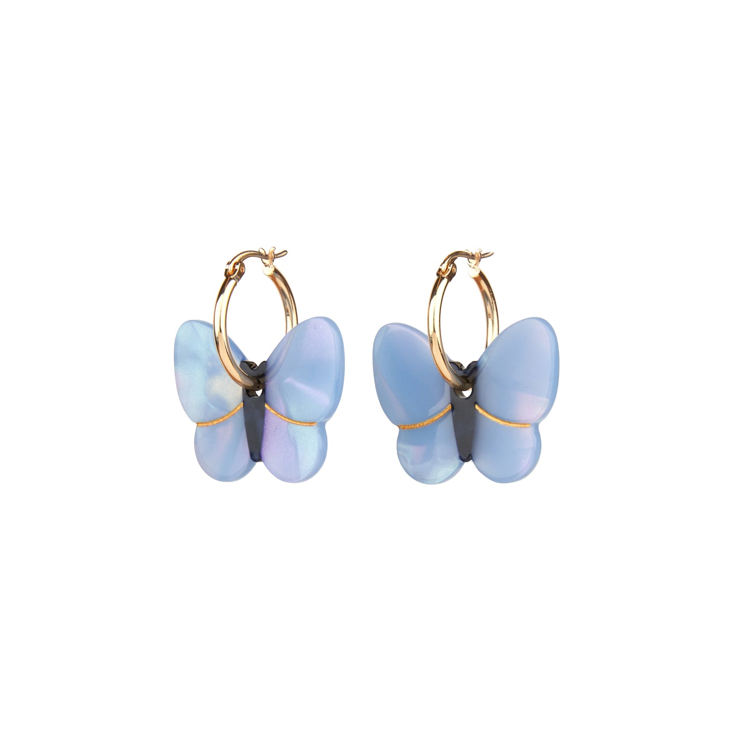 Boucles d'oreilles Papillon Lavande