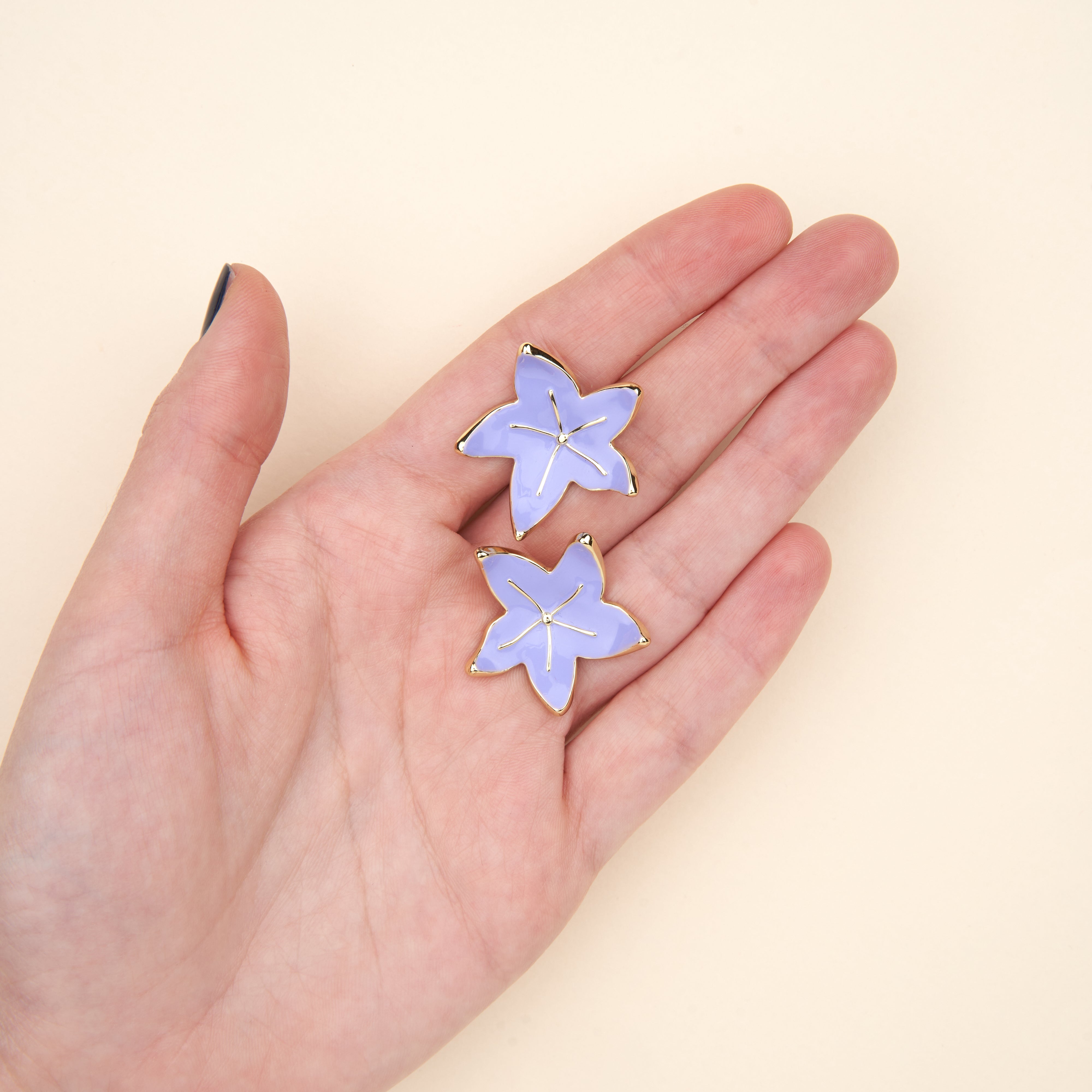 Asymmetrical Floral Earrings - trendy statement jewelry | Coucou