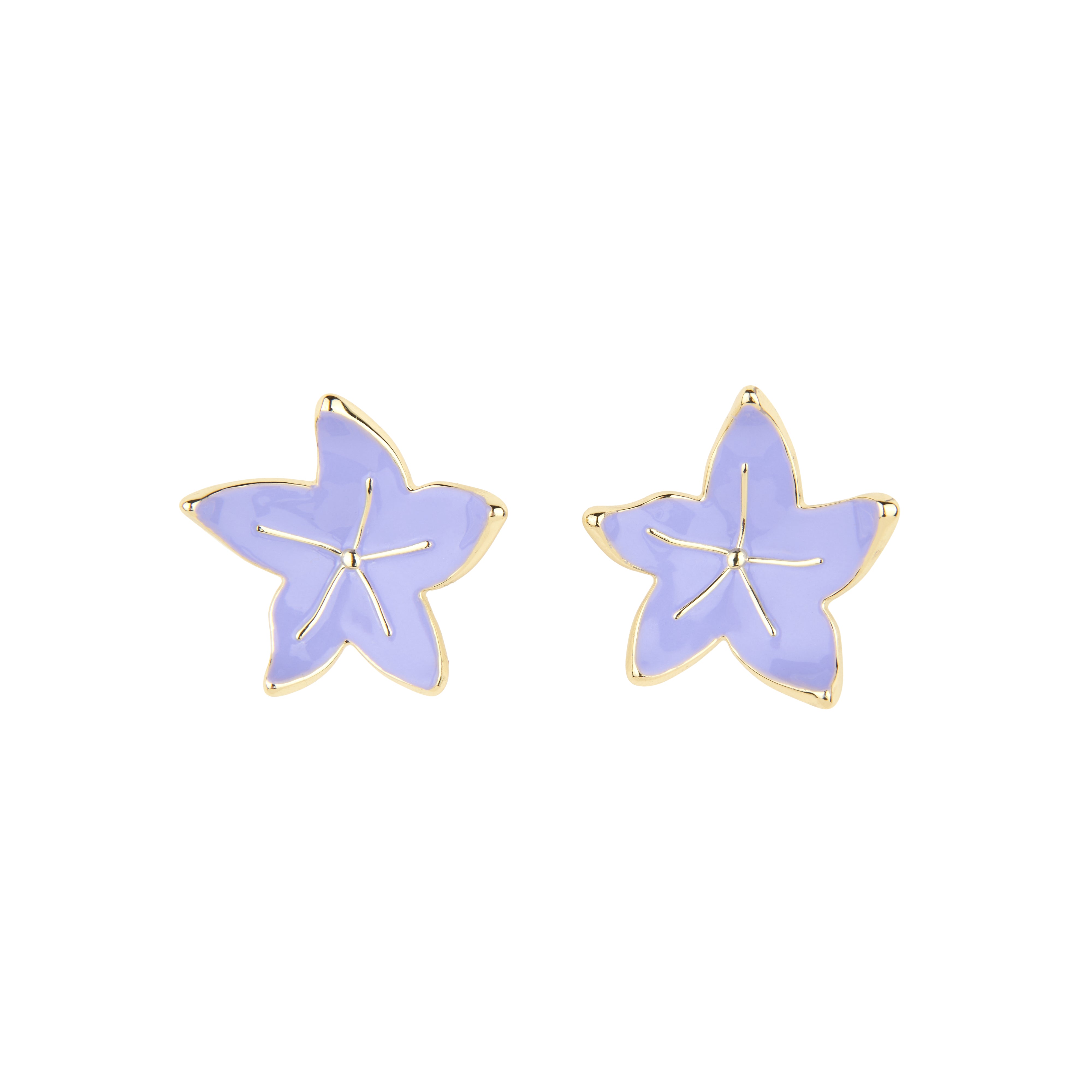 Asymmetrical Floral Earrings - trendy statement jewelry | Coucou
