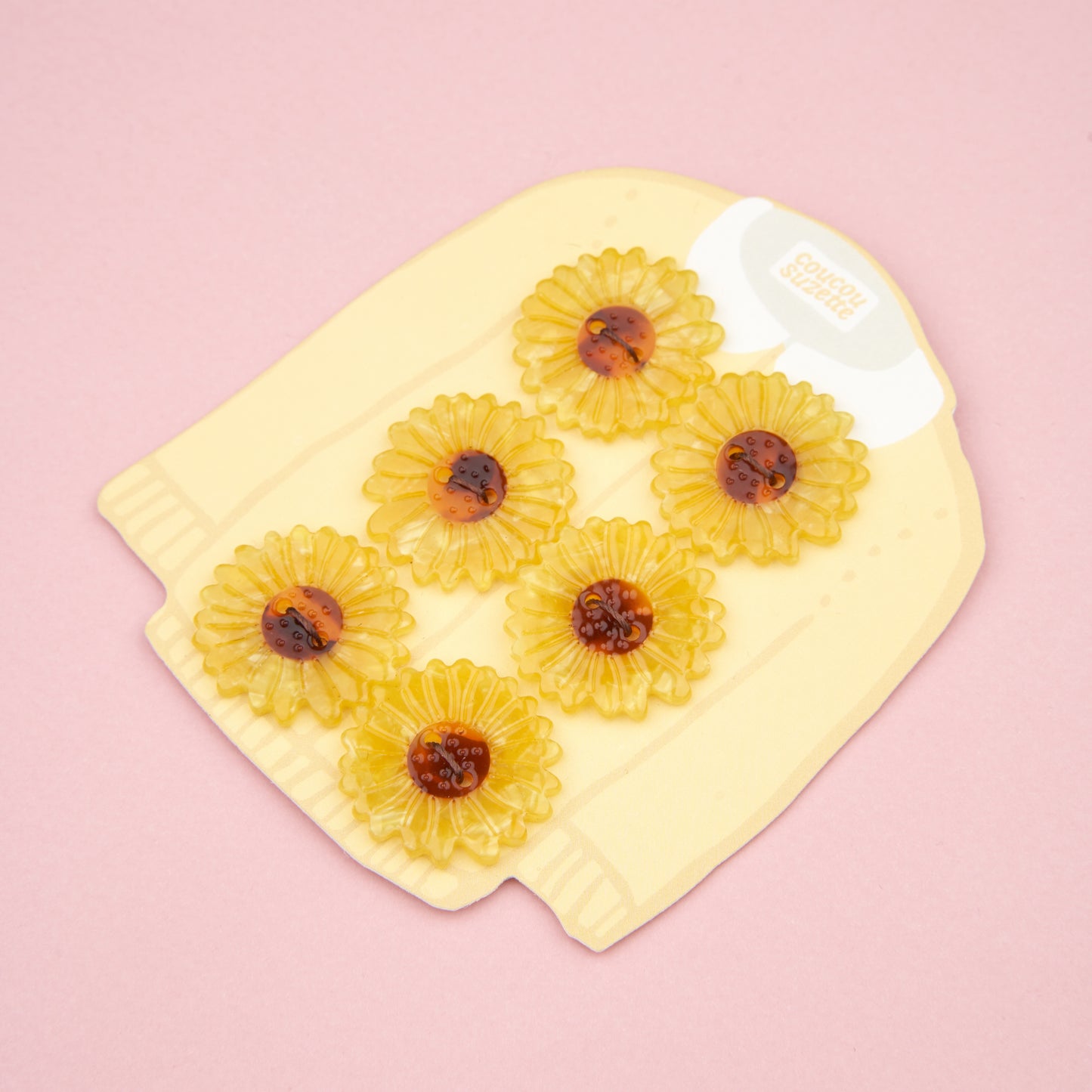 Sunflower Buttons Kit