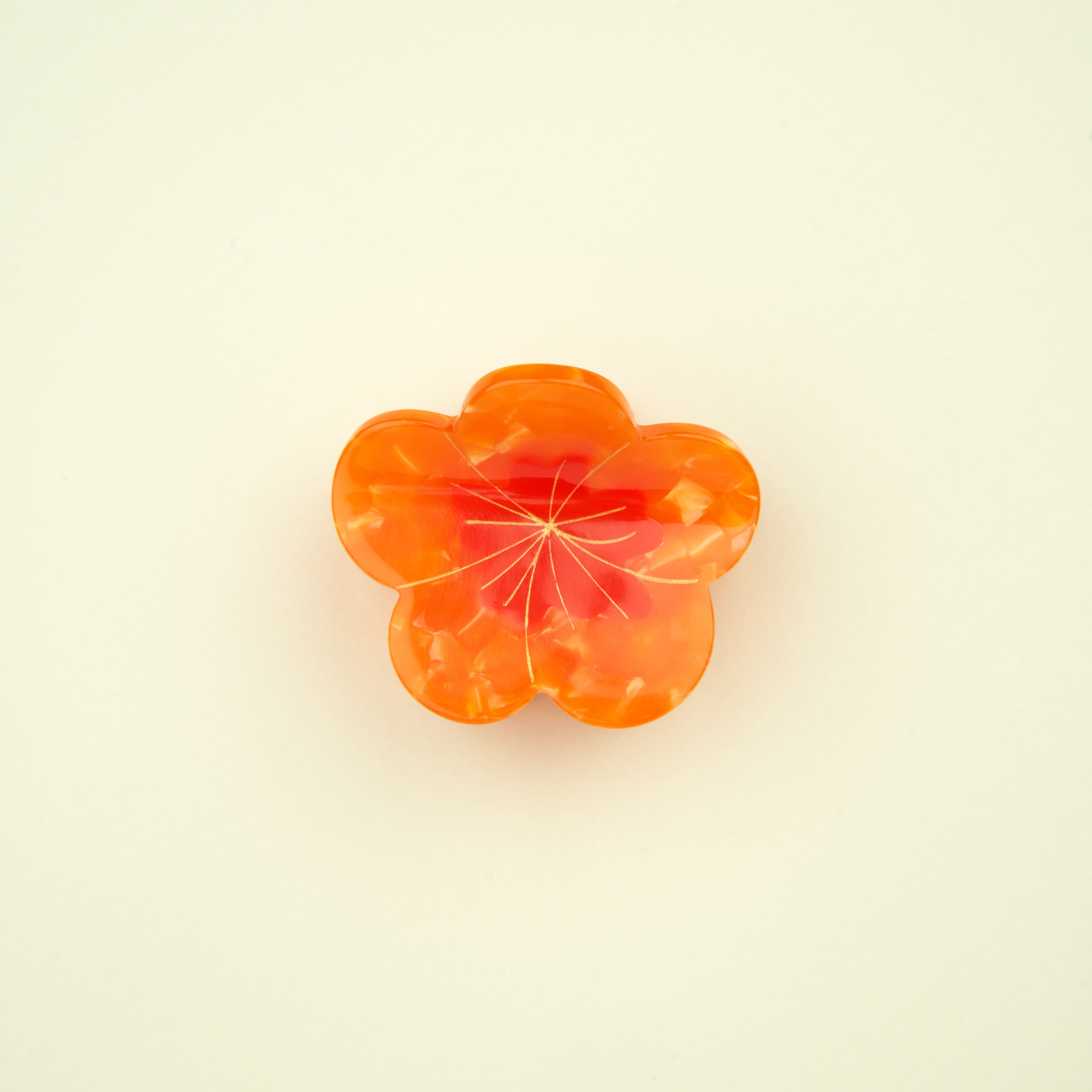 Mini Nasturtium Hair Claw - floral hair accessory | Coucou Suzette