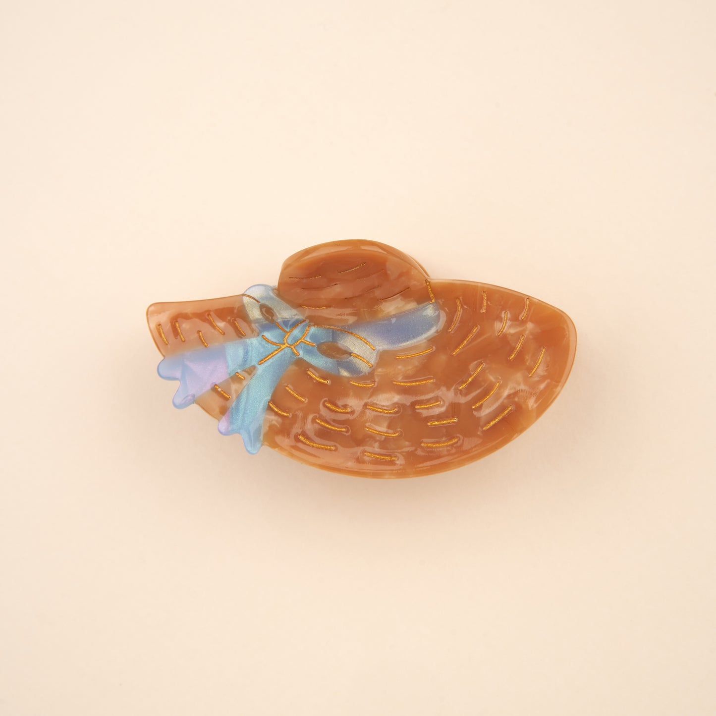 Straw Hat Hair Claw