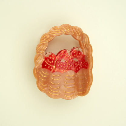 Strawberries Basket Hair Claw