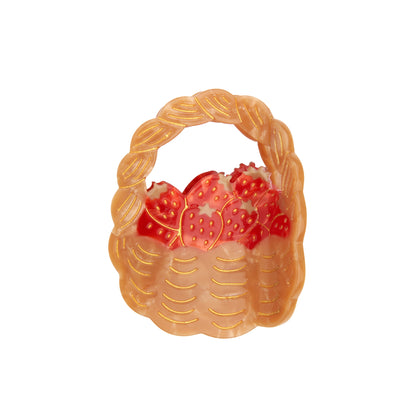 Strawberries Basket Hair Claw