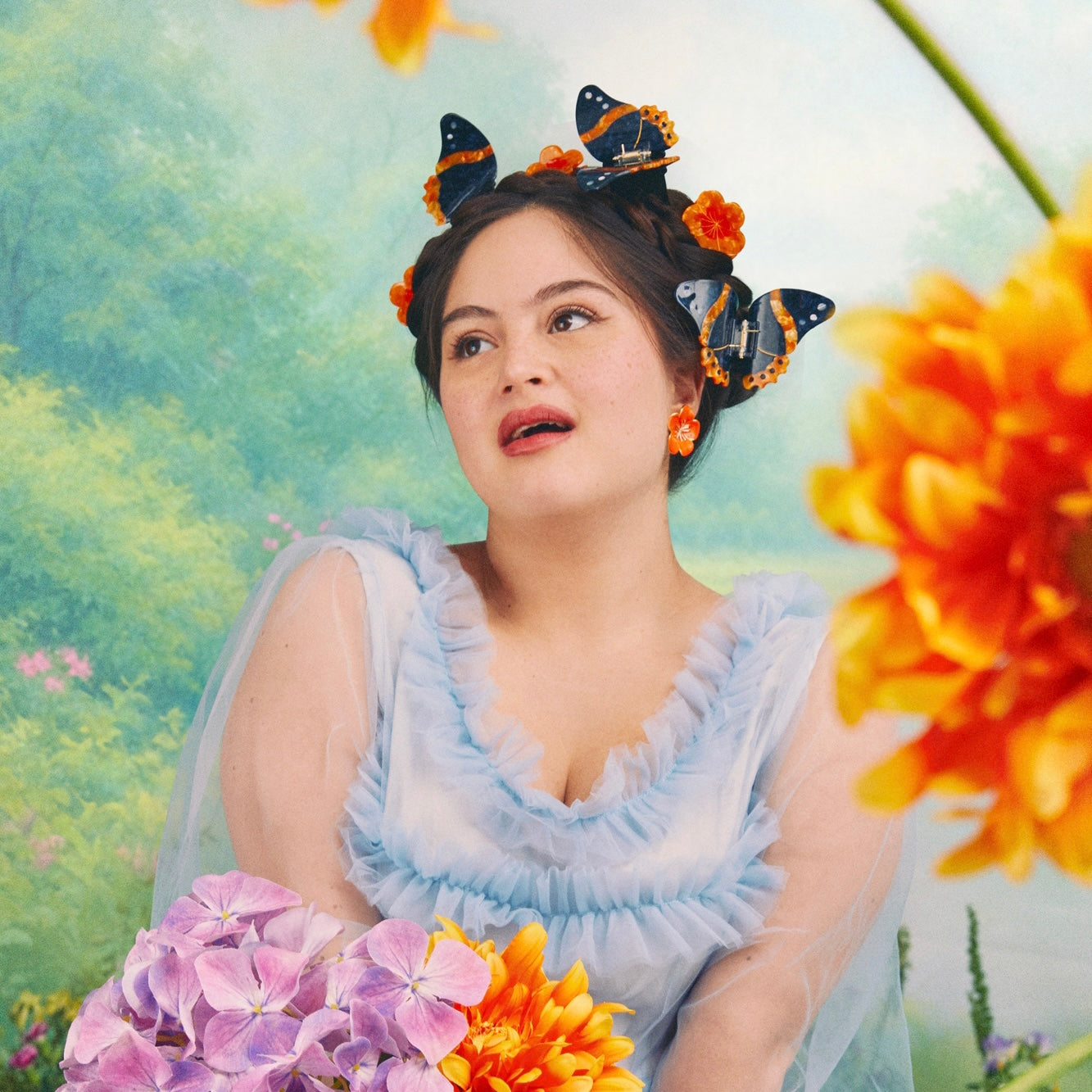 Pince à cheveux Papillon Noir