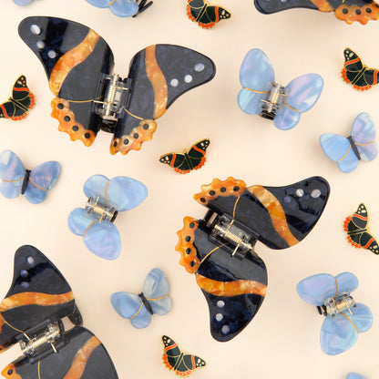 Pince à cheveux Papillon Noir