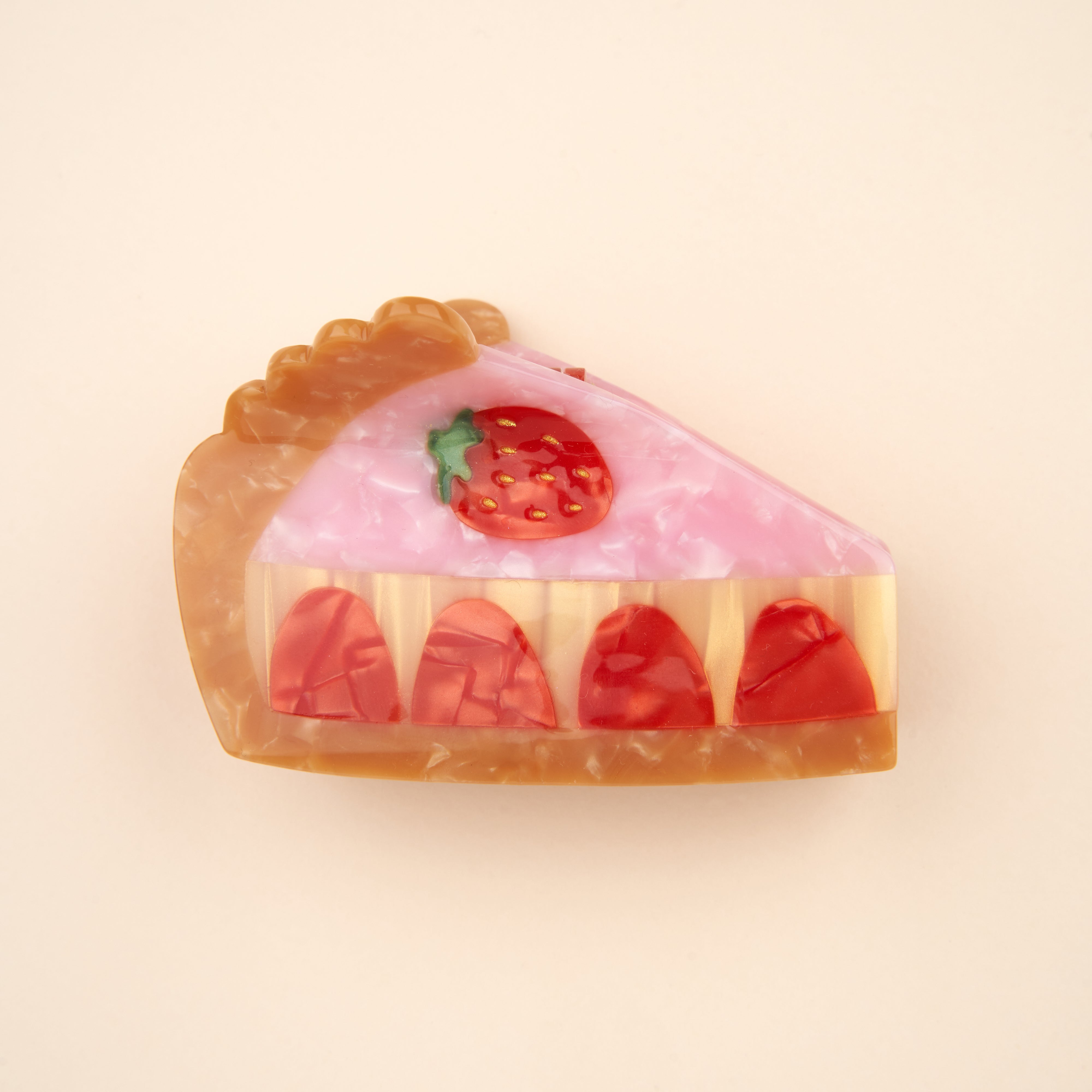 Strawberry Tart Hair Claw - foodie hair accessory | Coucou Suzette