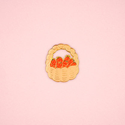 Pin's Panier de fraises