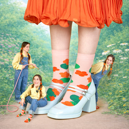Nasturtium Socks