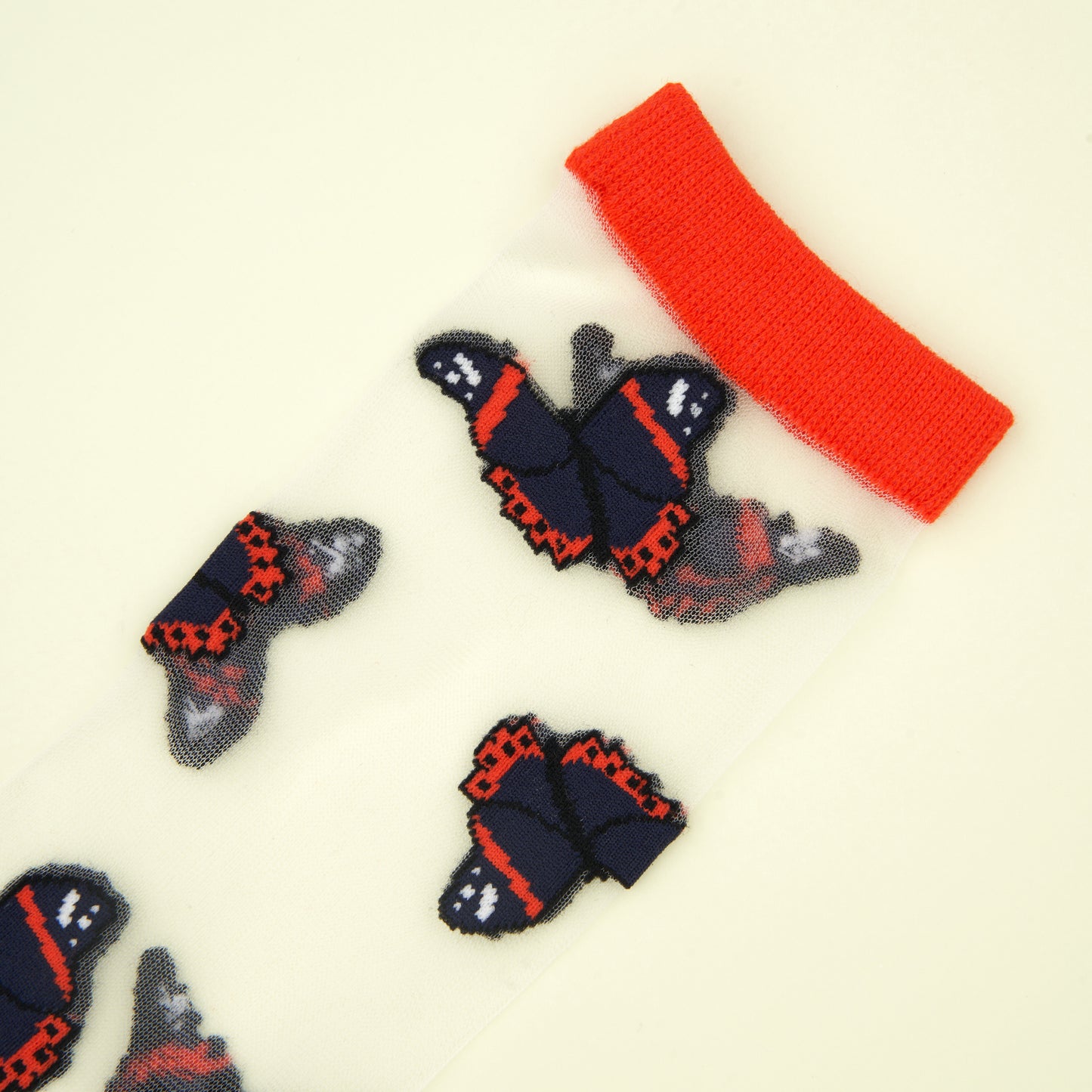 Black Butterfly Sheer Socks