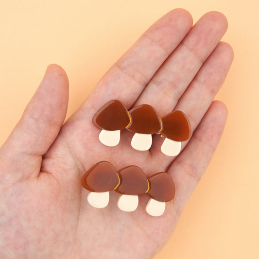 Duo Barrettes Bolets