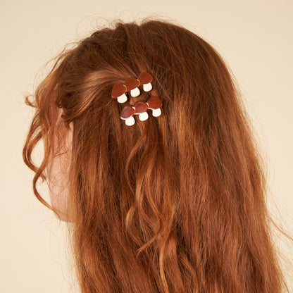Duo Barrettes Bolets