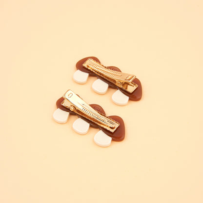 Duo Barrettes Bolets