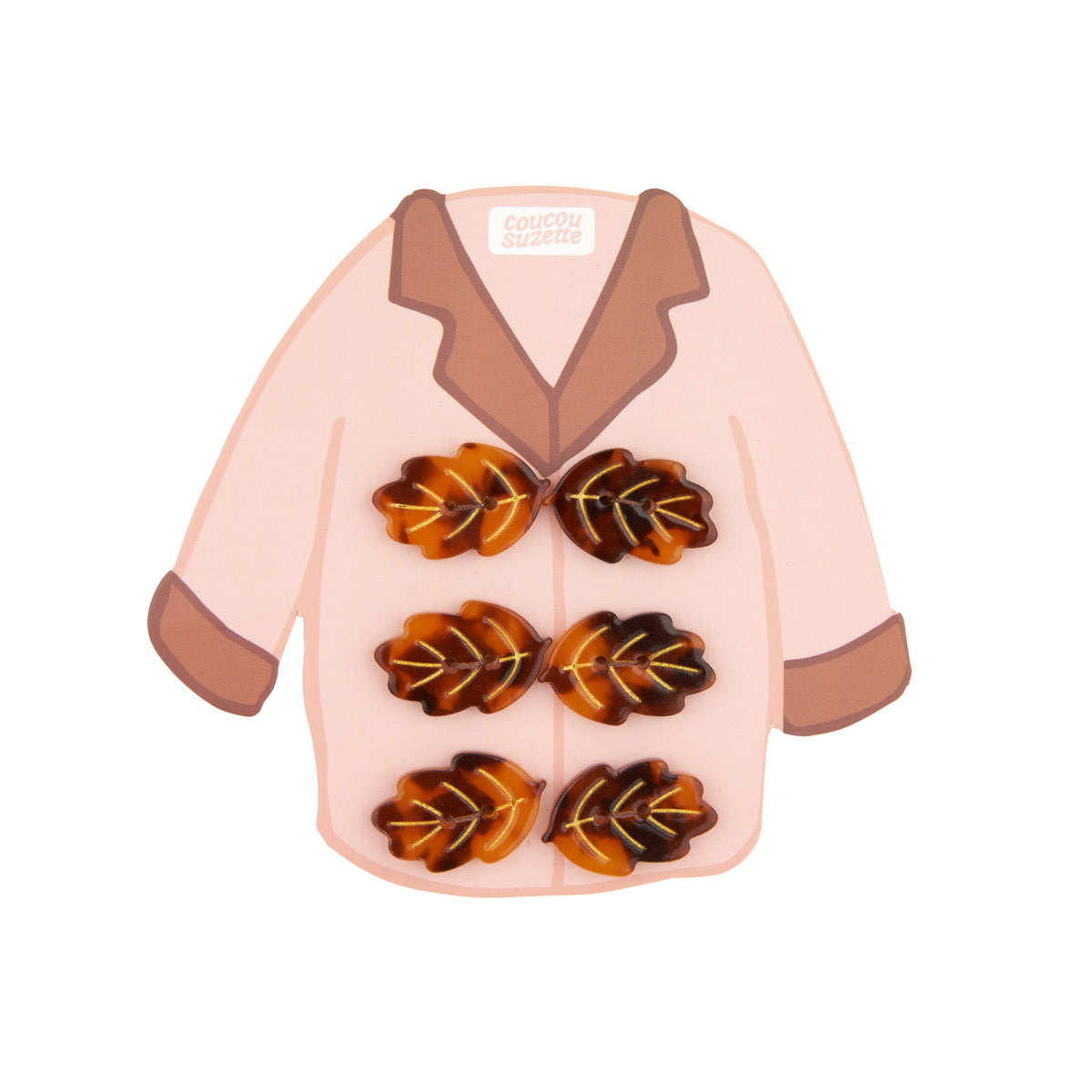 Leaf Sewing Buttons Kit