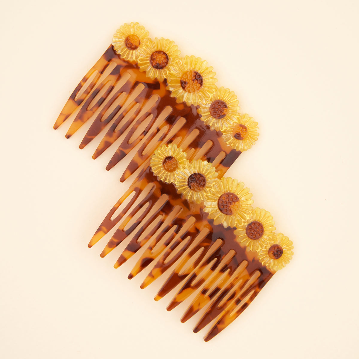Sunflowers Hair Combs Set