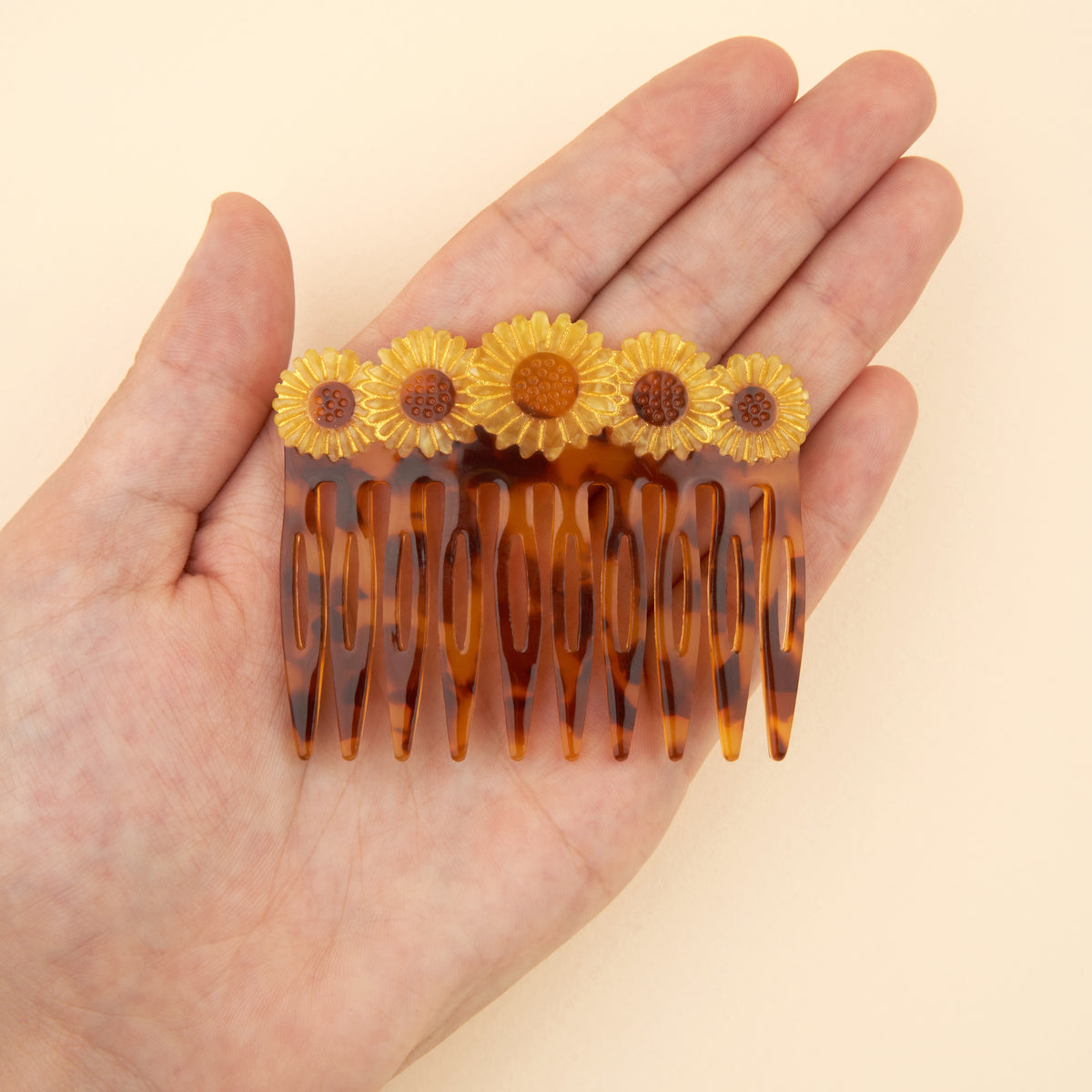 Sunflowers Hair Combs Set