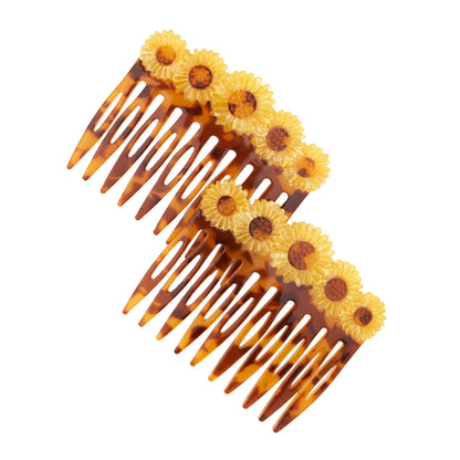 Sunflowers Hair Combs Set