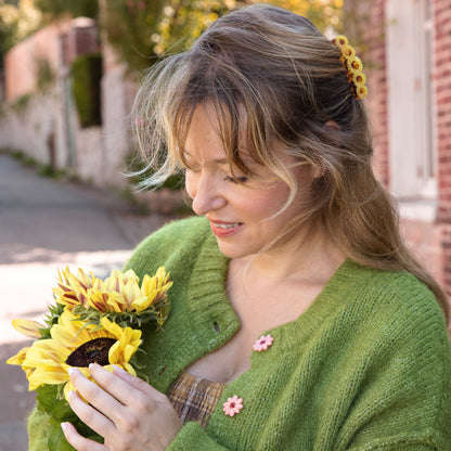 Sunflowers Hair Combs Set