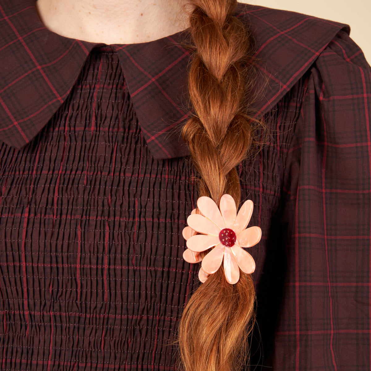 Pince à cheveux Fleur Rose