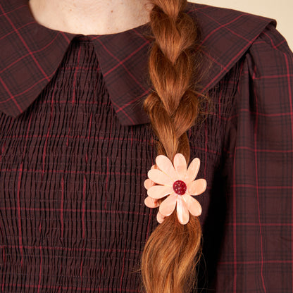 Pince à cheveux Fleur Rose