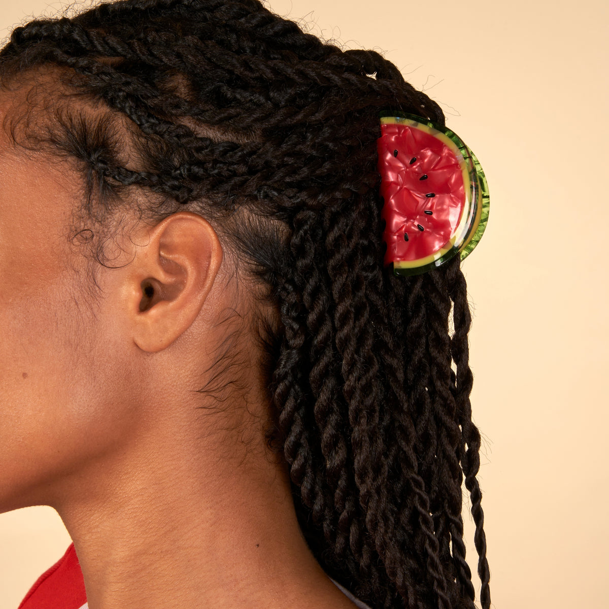 Pince à cheveux Pastèque