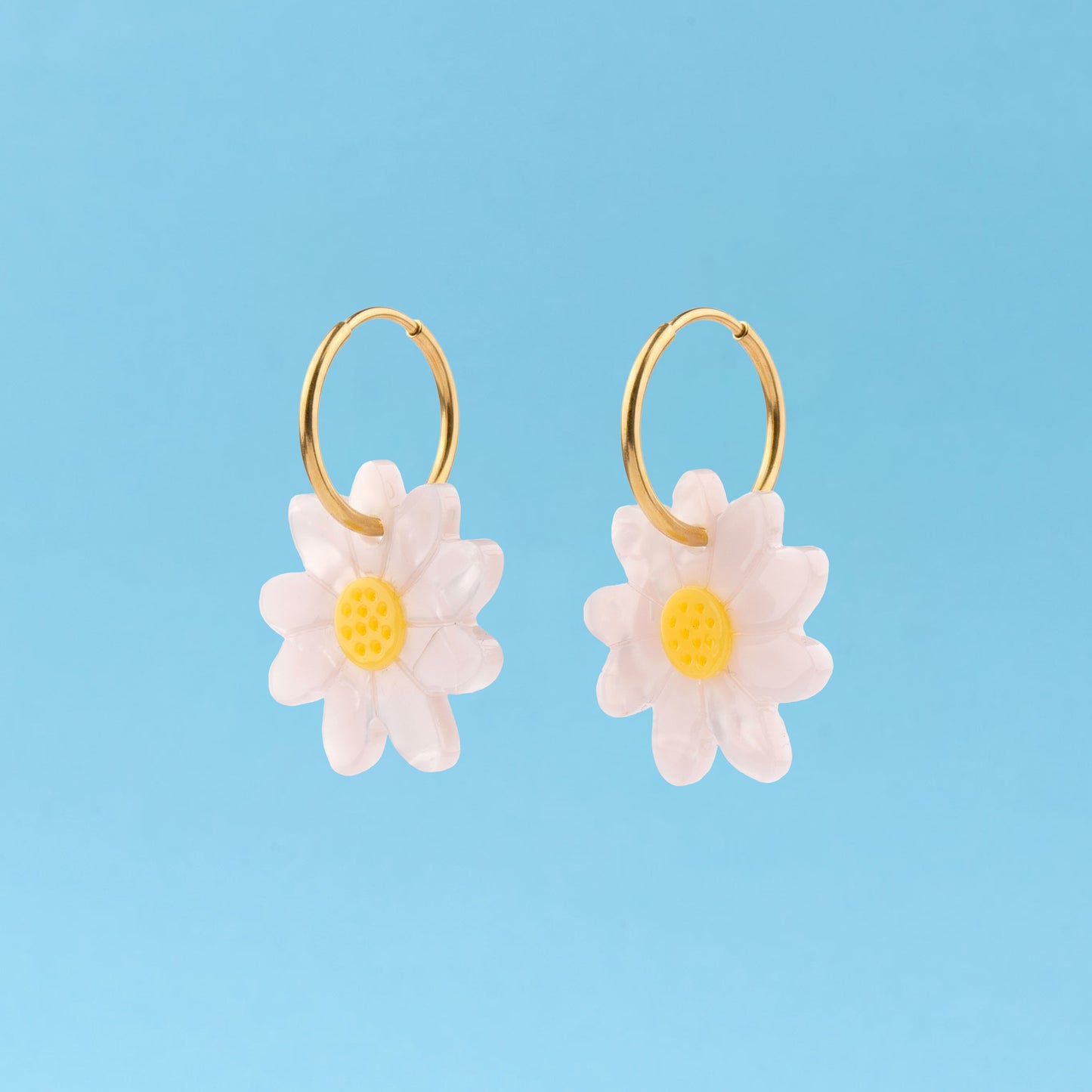 Boucles d'oreilles Pâquerette