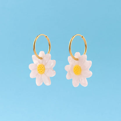 Boucles d'oreilles Pâquerette