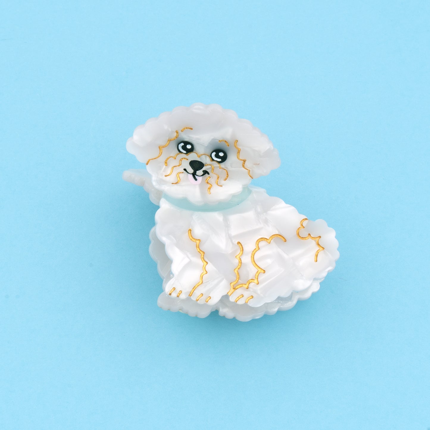 Pince à cheveux Bichon