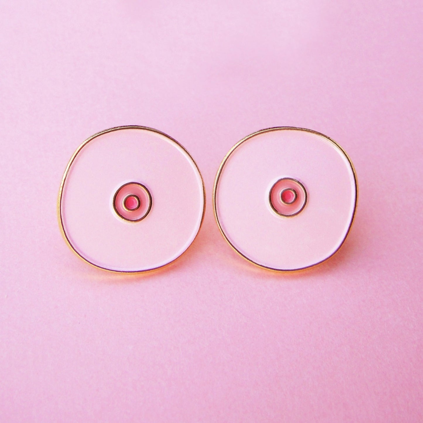 Boobs Pins Set - White