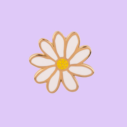 Cute Daisy Flower Brooch Pin - Colorful Enamel Yellow Green Flower Lapel Pin For Women