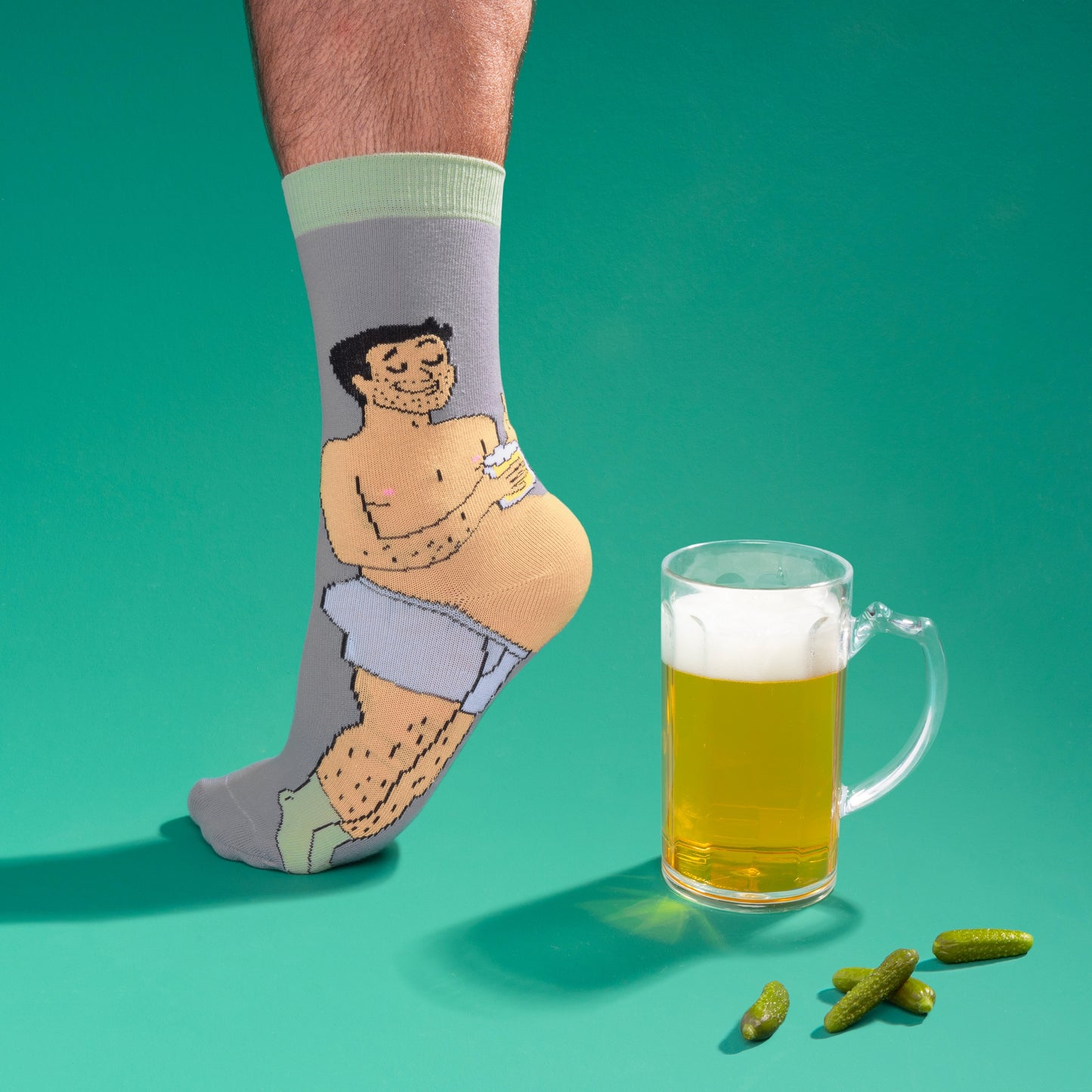 Chaussettes Bidon Bière - Noir