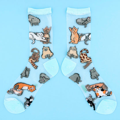Meow Sheer Socks