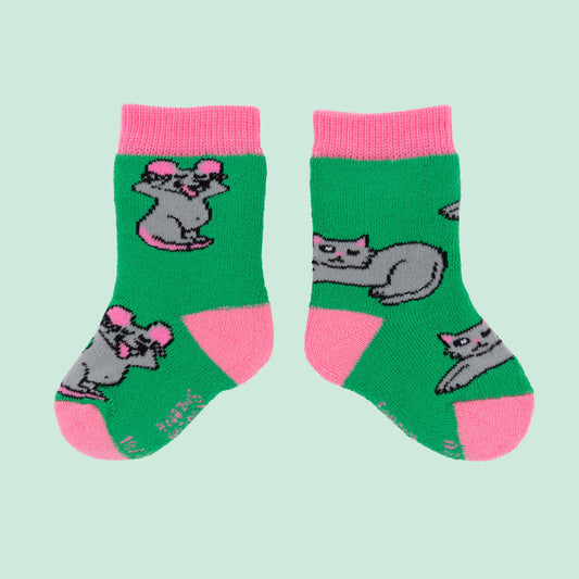 Mouse & Cat Socks - Kids
