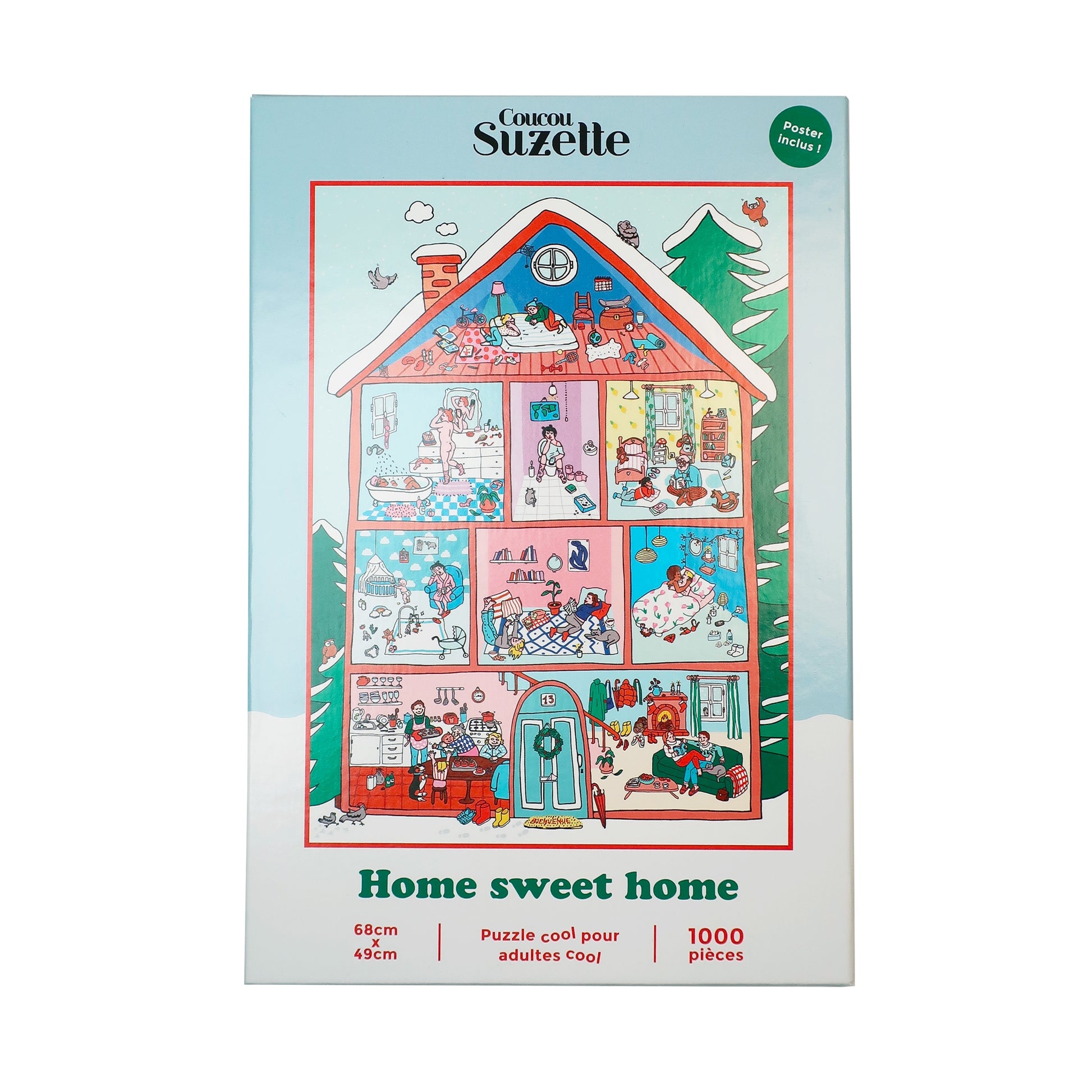Puzzle Home Sweet Home - 1000 pièces - Coucou Suzette