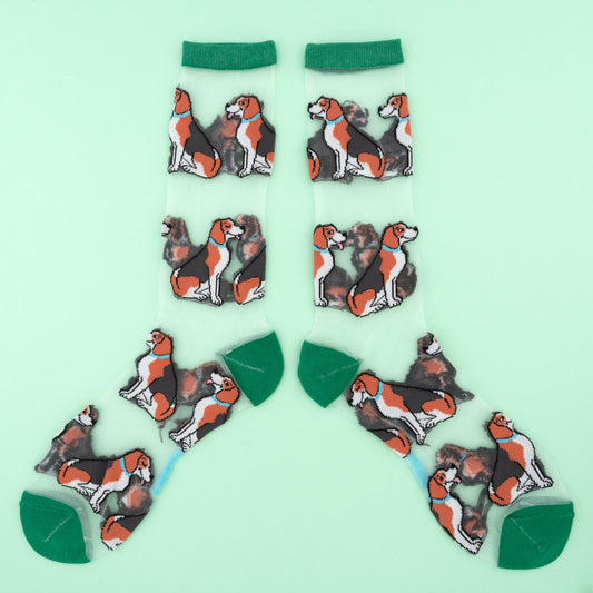 Beagle Sheer Socks