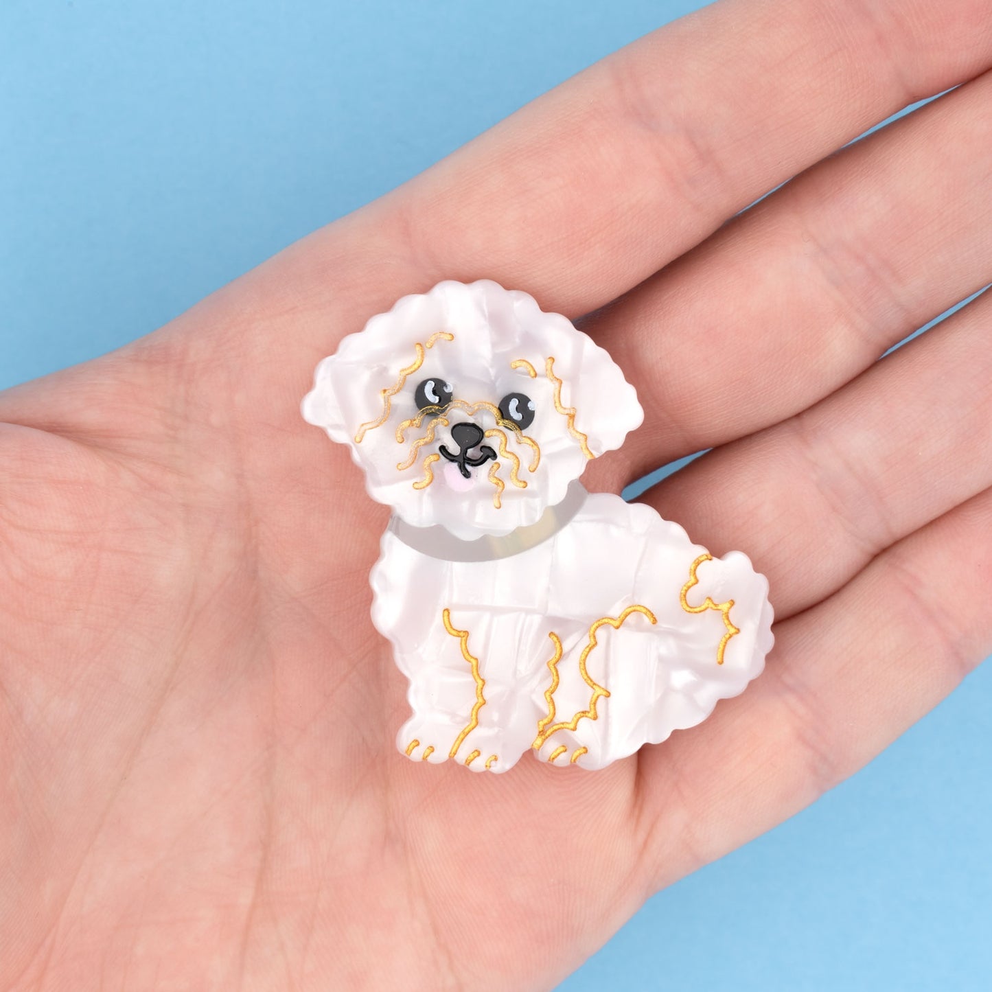 Bichon Hair Clip