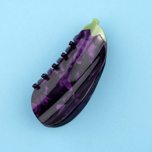 Eggplant Hair Claw