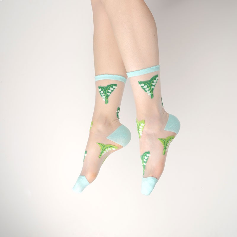 COUCOU SUZETTE Transparent Socks - Watermelon