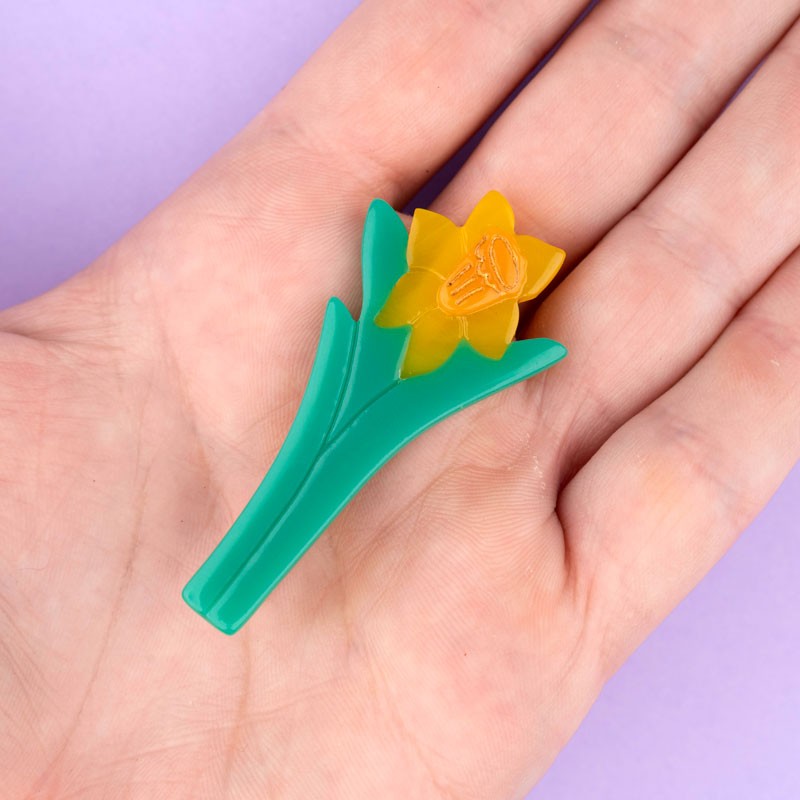 Daffodil Hair Clip