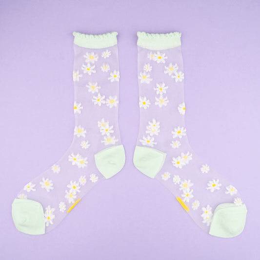 Daisy Sheer Socks