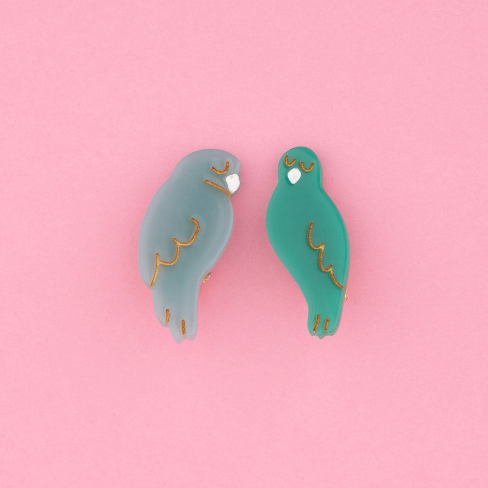 Lovebirds Hair Clip Set