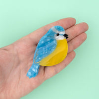 Blue Tit Hair Claw