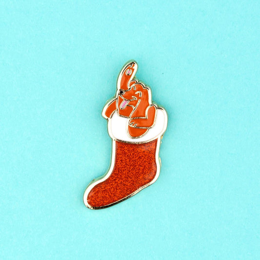 Christmas Dachshund Pin