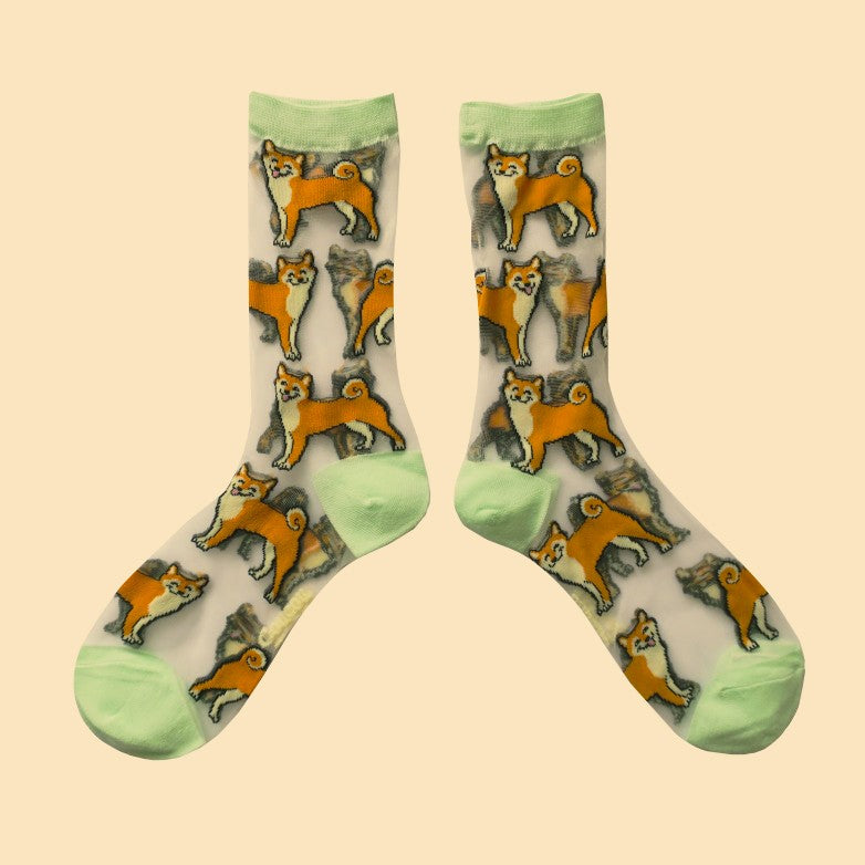 Chaussettes transparentes Shiba - Coucou Suzette