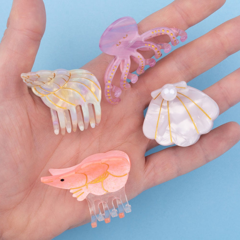 Pince à cheveux Coquillage Marbré